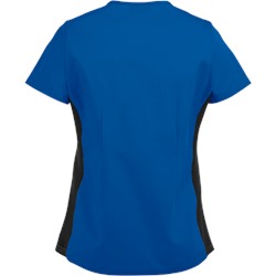 UA Butter-Soft STRETCH Scrubs V-Neck Top w/ Side Knit Panels