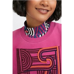 Sudadera felpa lisa bordados