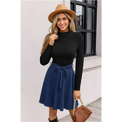 Evergreen Days Two-Toned Mini Dress