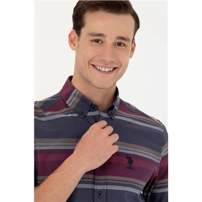 Erkek Lacivert Uzun Kollu Gömlek