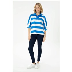 Kadın Saks Tişört