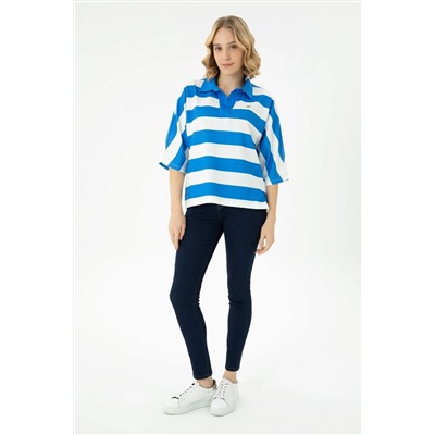 Kadın Saks Tişört