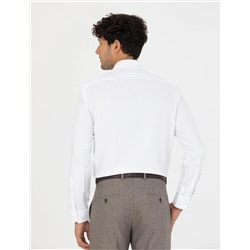 Beyaz Slim Fit Uzun Kollu Gömlek