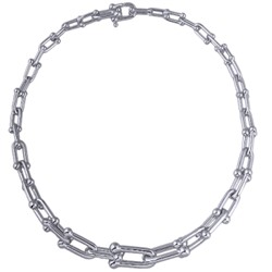 Колье Тиффани (покрытие родий) 46см, Есть комплект