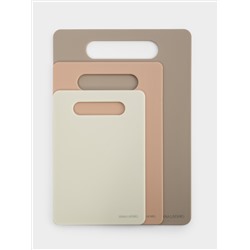 Набор досок разделочных, 3 шт, пластик, прямоугольный, цветной, Universal