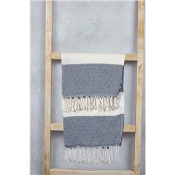 Cozy Nest, Peştemal Banyo Ve Plaj Havlusu - Pamuklu, 90x180 Cm-siyah