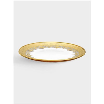 Тарелка закусочная, 20,5 см, 4 шт, стекло, золотистая, Versailles