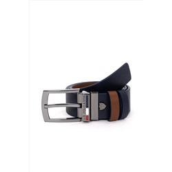 Erkek Çift Taraflı Lacivert Kemer