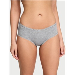 The Lacie Cotton Lace-Waist Cheeky Panty