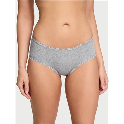 The Lacie Cotton Lace-Waist Cheeky Panty