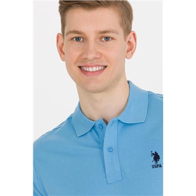 Erkek Turkuaz Basic Polo Yaka Tişört