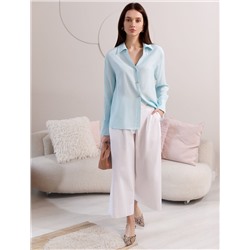 Блузка с широкими манжетами из вискозы с лиоцеллом