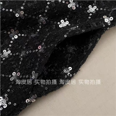 Женское твидовое мини платье А-силуэта с пайетками ЗАР*А