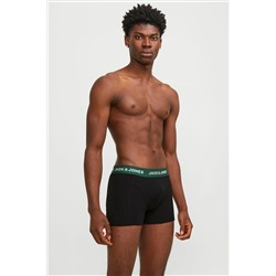 Jack & Jones Erkek Logolu Beli Lastikli 5'li Boxer Paketi - Solid