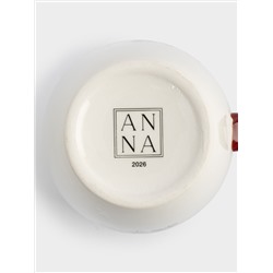 Кружка, 330 мл, керамика D, красная, Лошадка, Festival