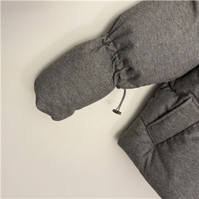 Новый теплый костюм-тройка с теплой курткой со съемным капюшоном с мехом  LOEW*E