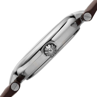 Burgi  Ladies Glitter Ombre Swarovski Crystal Dial Genuine Leather Strap Watch