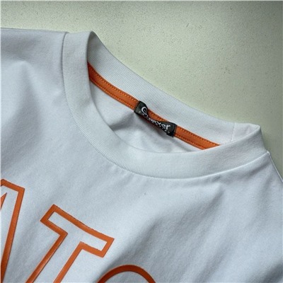 Детская короткая футболка на резинке к шортам выше, экспорт в Россию  ГУЛИВЕ*Р  Материал: 95% хлопок, 5% эластан