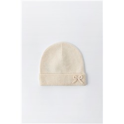 KNIT HAT WITH BOW