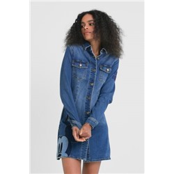 Vestido denim slim Mickey Mouse