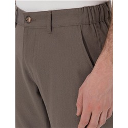 Vizon Slim Fit Beli Lastikli Kanvas Pantolon