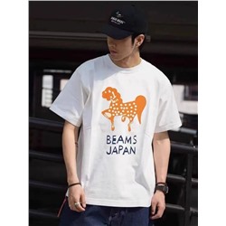 Японская комфортная дышащая хлопковая футболка 2  цвета