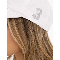 WOMENS TWILL CENTER LUREX LOGO HAT