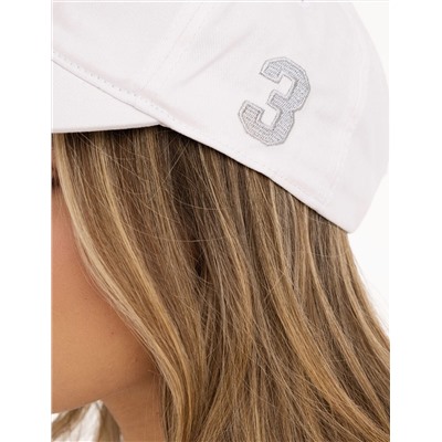 WOMENS TWILL CENTER LUREX LOGO HAT