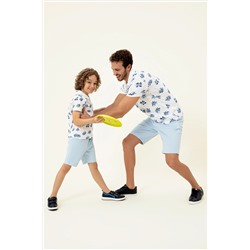 Erkek Çocuk Koyu Mavi Polo Yaka Tişört