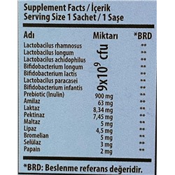 SWİSS BORK DİGESTİVE (SİNDİRİM) ENZYME BOOST 20 ŞASE/ Пробиотик/ Комплекс пищеварительных ферментов в виде саше 20шт