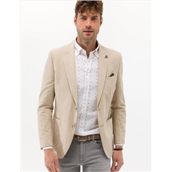 Bej Ex. Slim Fit Keten Karışımlı Ceket