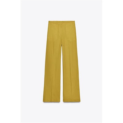 PANTALÓN RECTO CON LINO