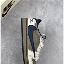 Travis Scott x Fragment Design x Air Jordan 1 Low OG SP AJ1 乔1 Balenciag*a