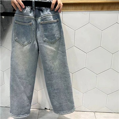 Утепленные джинсы для девочек