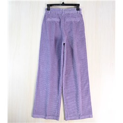 Плотные вельветовые хлопковые брюки с высокой талией