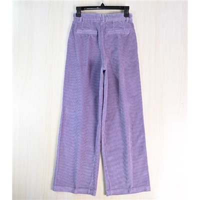 Плотные вельветовые хлопковые брюки с высокой талией