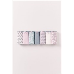 Pack 7 bragas culottes algodón mix estampado