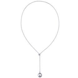 Кулон Геометрия (бусина 14мм; покрытие родий) 72см, Есть комплект