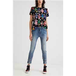 Pantalón vaquero skinny tobillero