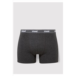 Mavi 3lü Gri Basic Boxer 0911407-23854