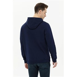 Erkek Lacivert Kapüşonlu Sweatshirt