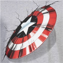 Captain America MARVEL 3D Shield Herren T-Shirt FBMTS659HGY
