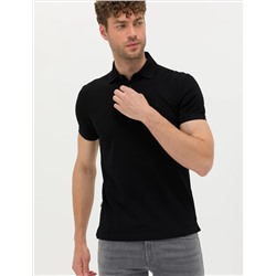 Siyah Slim Fit Merserize Tişört