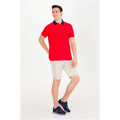 Erkek Kırmızı Polo Yaka Tişört