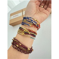 Многослойный браслет ручной работы   Lapi*s bracele*t