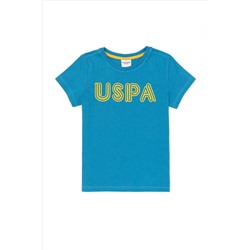 Çocuk Kobalt Mavisi Bisiklet Yaka Tişört