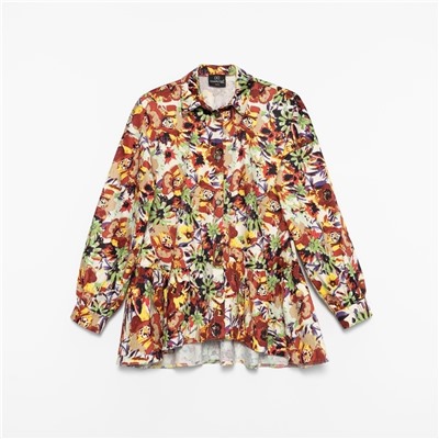 Рубашка из плотного хлопка, Эстетика во всем (цветочная)