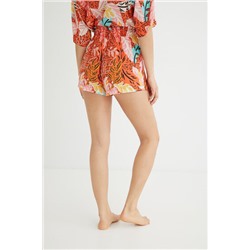 Pantalón corto pijama cintura elástica