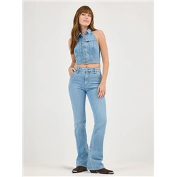 Women's High Rise Double Side Seam Bootcut Jean