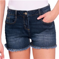 Damen Jeansshorts mit Used-Waschung